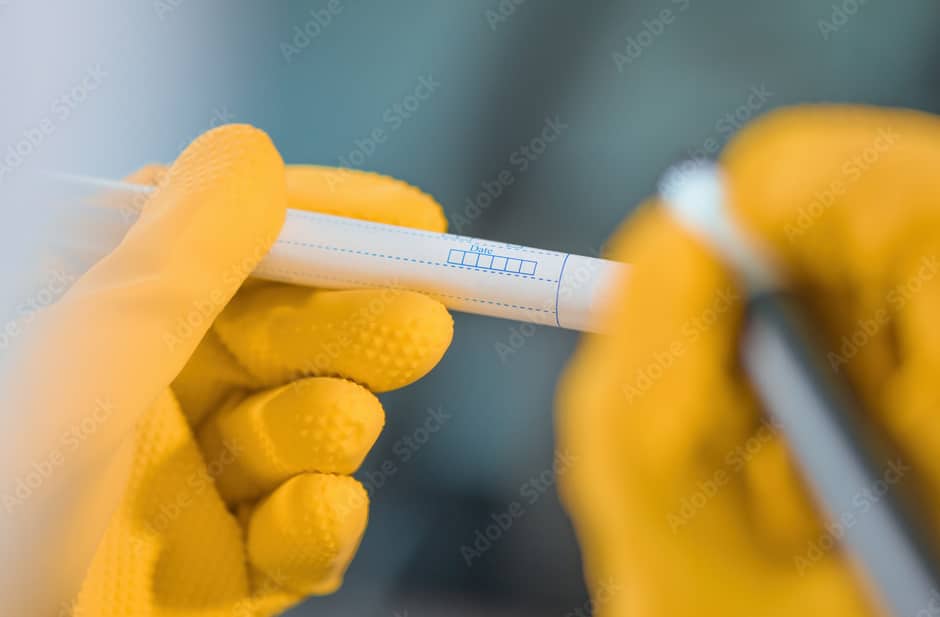 gloves with test